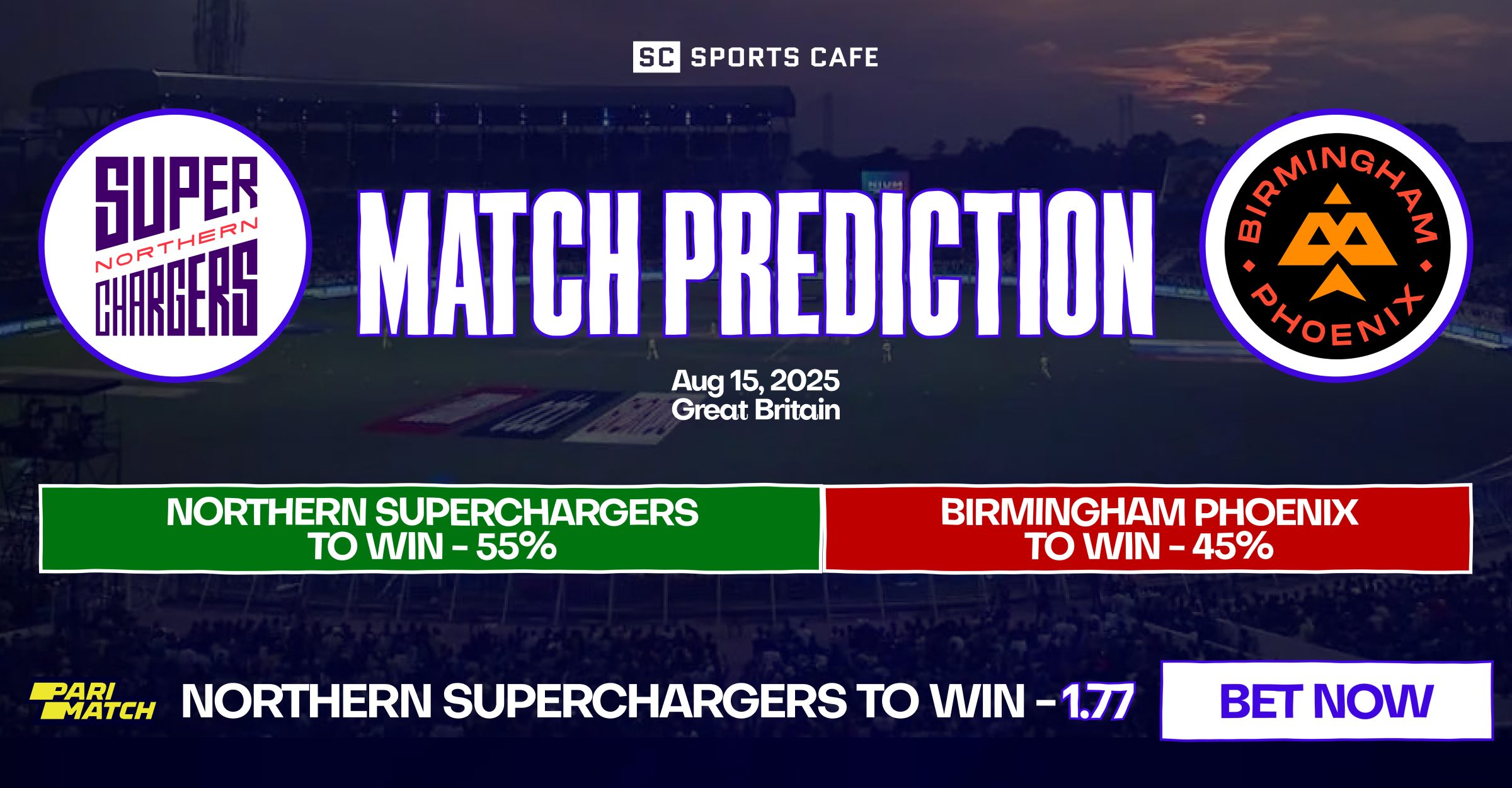 Northern Superchargers vs Birmingham Phoenix